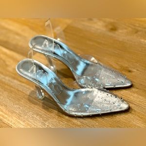 Mango Clear Heels - Never worn
